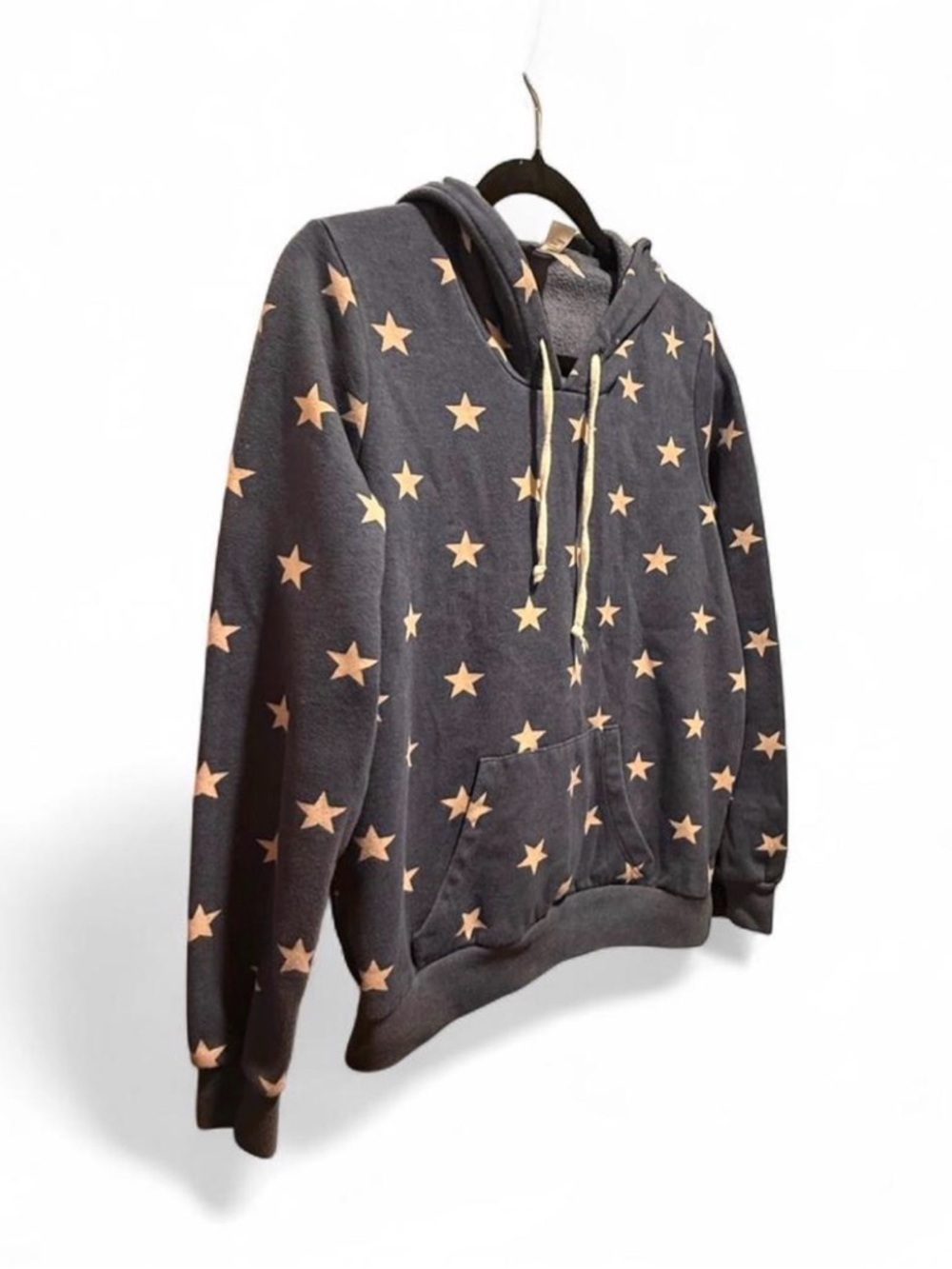 Alternative Navy Hoodie with Tan Star Print - Picture 2 of 6